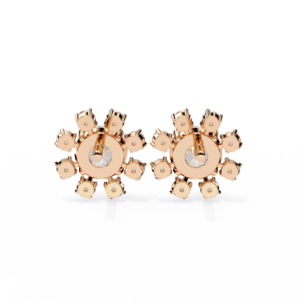 Solara Sunburst Lab Grown Diamond Studs - Ophiratbf