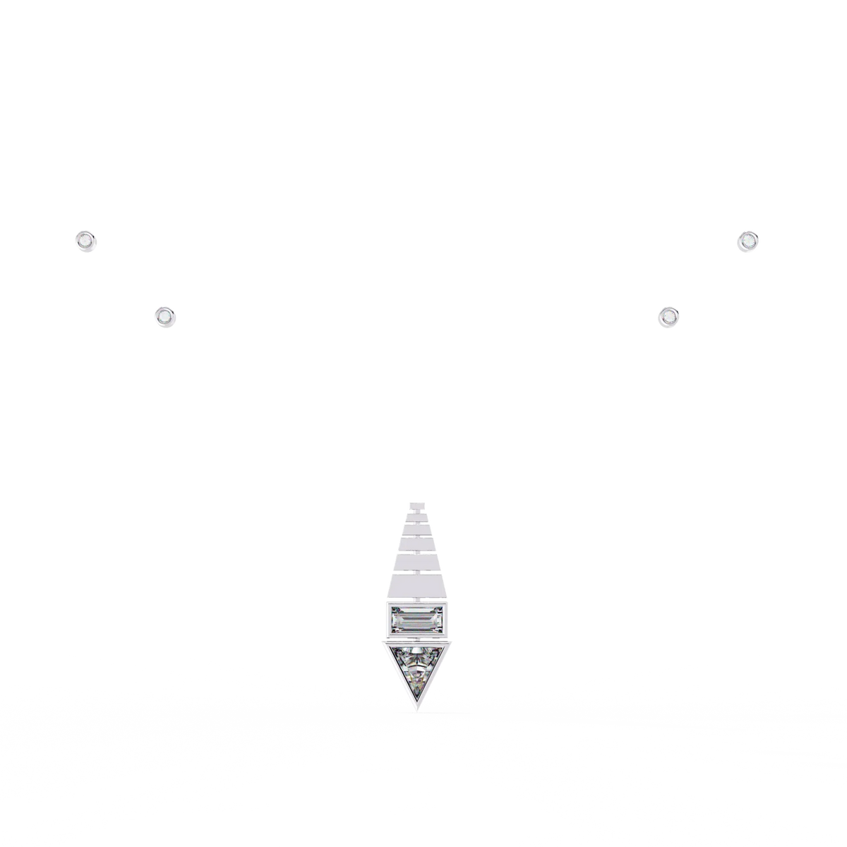 Pyramid Prism Lab Grown Diamond Pendant - Ophiratbf