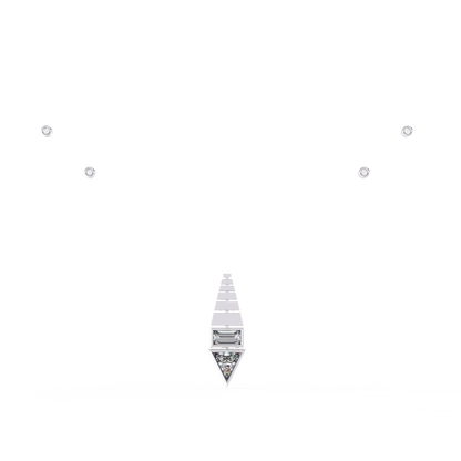 Pyramid Prism Lab Grown Diamond Pendant