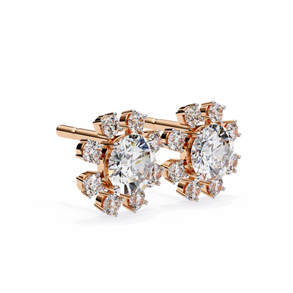 Solara Sunburst Lab Grown Diamond Studs