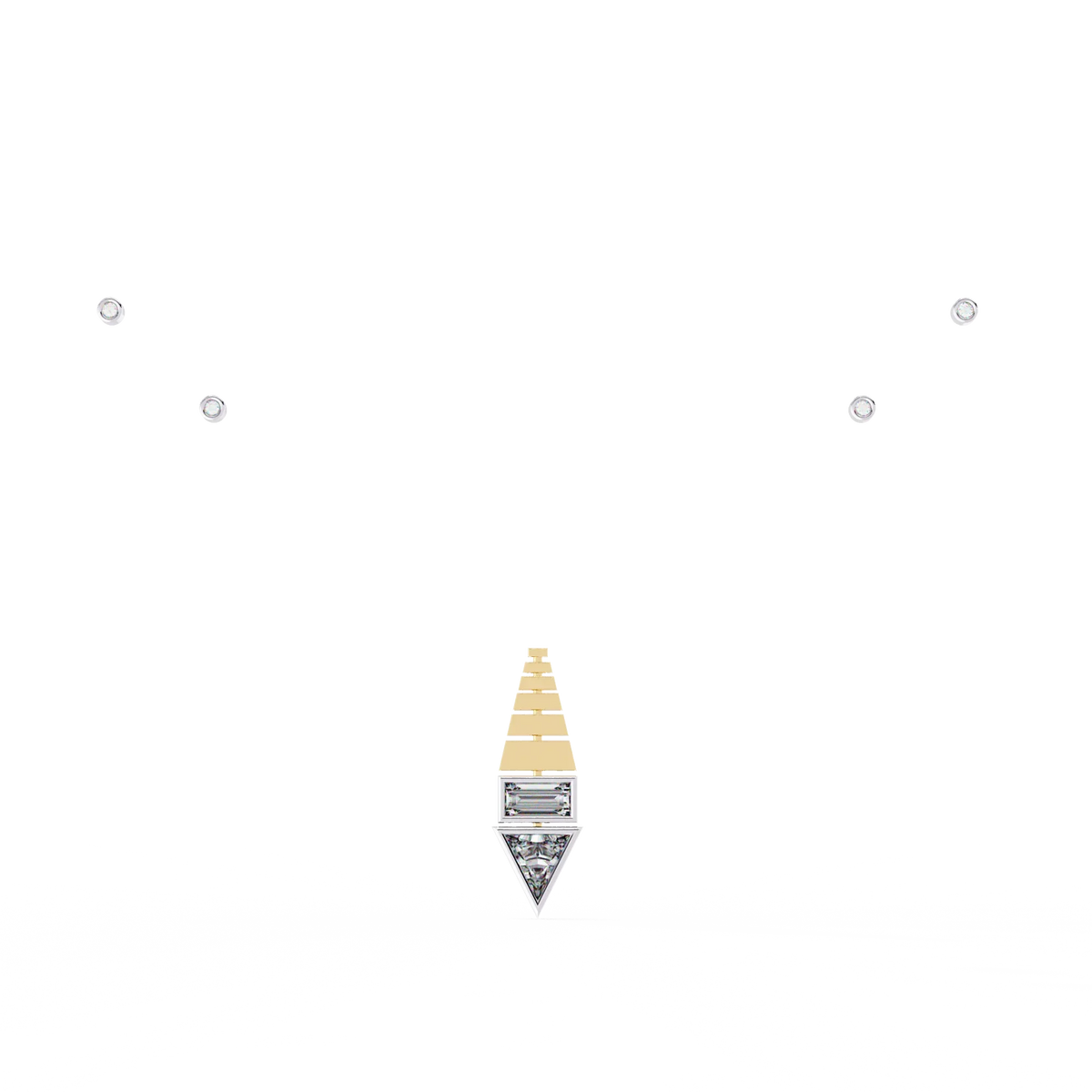 Pyramid Prism Lab Grown Diamond Pendant - Ophiratbf