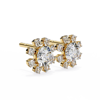 Solara Sunburst Lab Grown Diamond Studs - Ophiratbf
