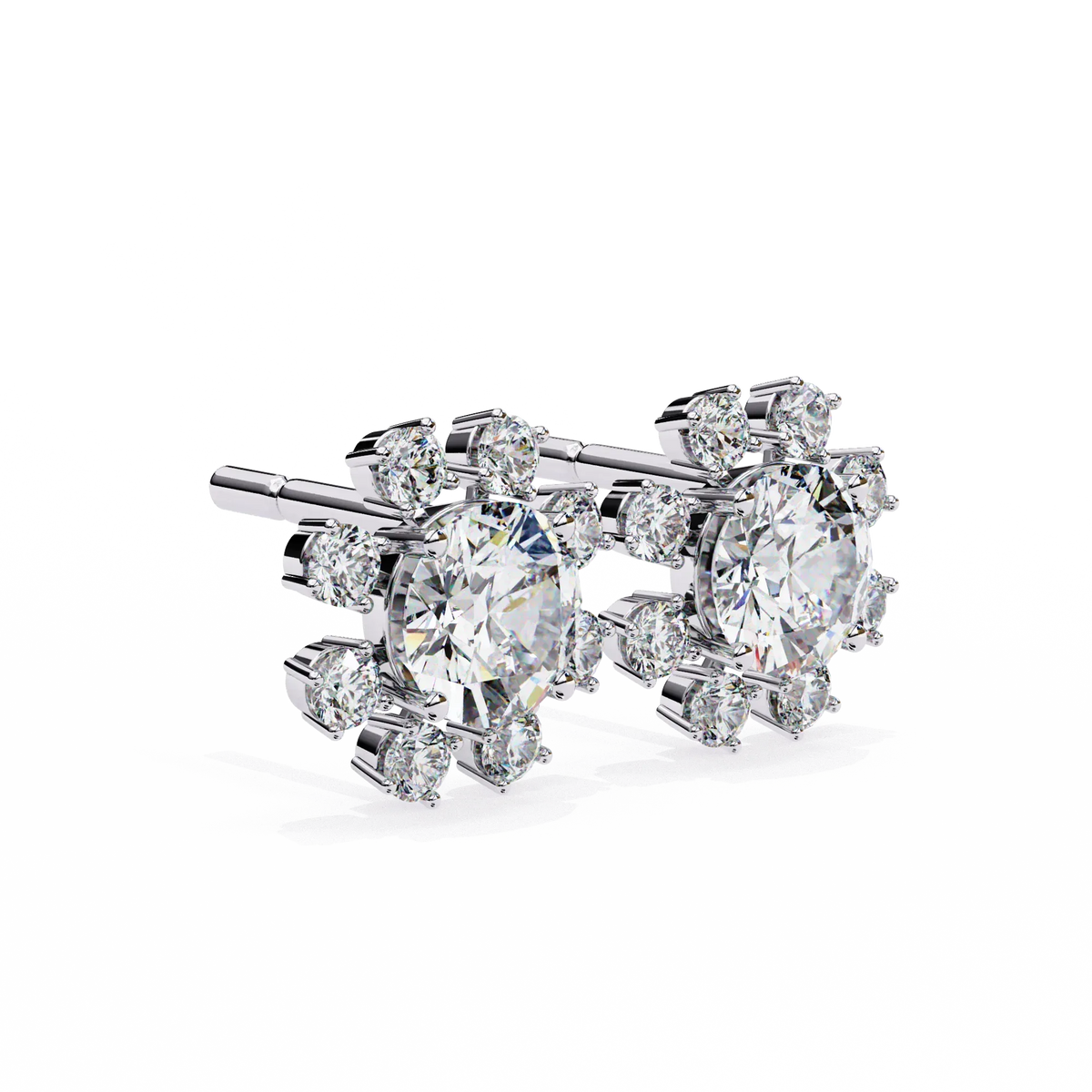Solara Sunburst Lab Grown Diamond Studs - Ophiratbf