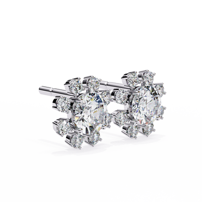 Solara Sunburst Lab Grown Diamond Studs
