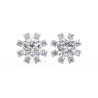 Solara Sunburst Lab Grown Diamond Studs