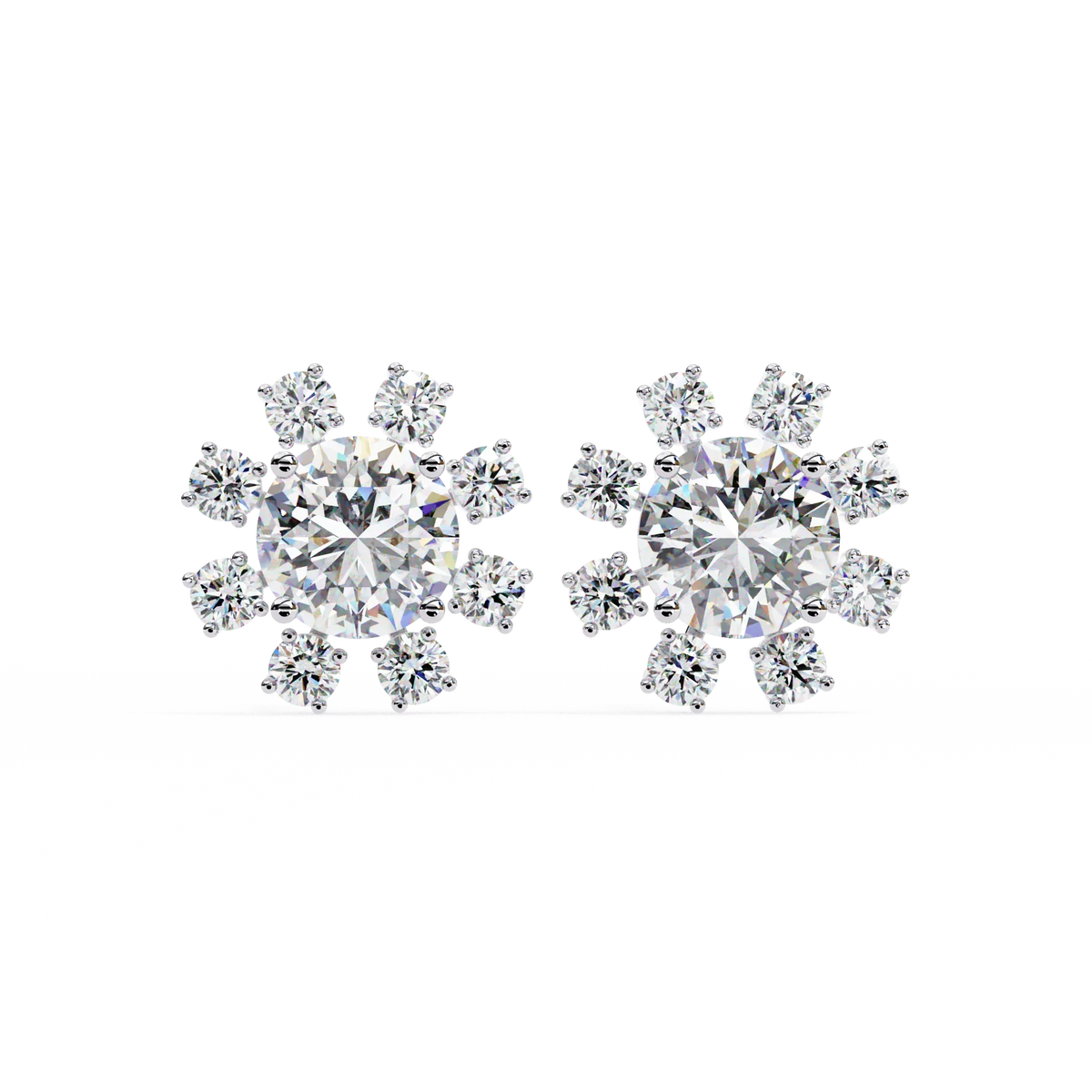 Solara Sunburst Lab Grown Diamond Studs - Ophiratbf