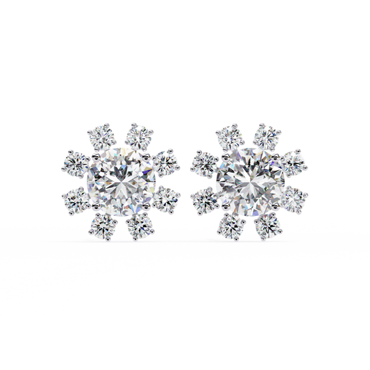 Solara Sunburst Lab Grown Diamond Studs