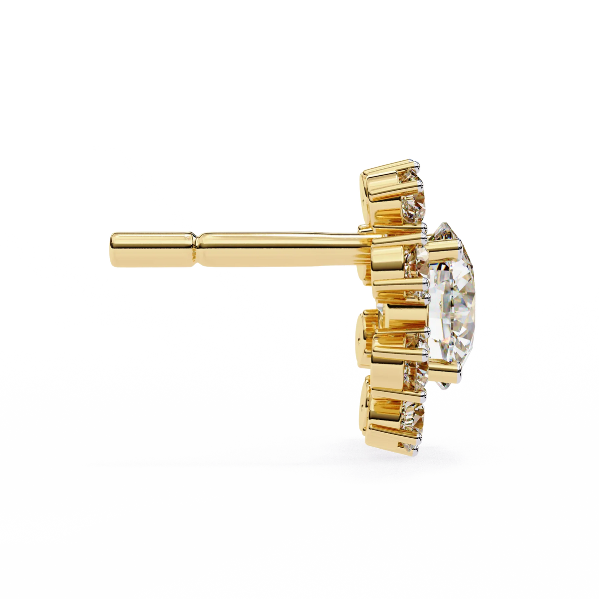 Solara Sunburst Lab Grown Diamond Studs - Ophiratbf