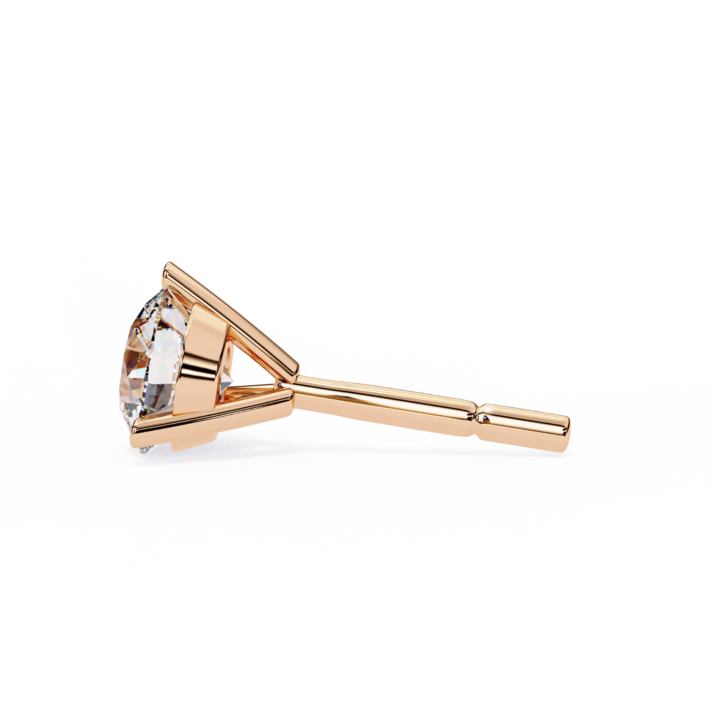 pure brilliance round lab grown diamond earrings