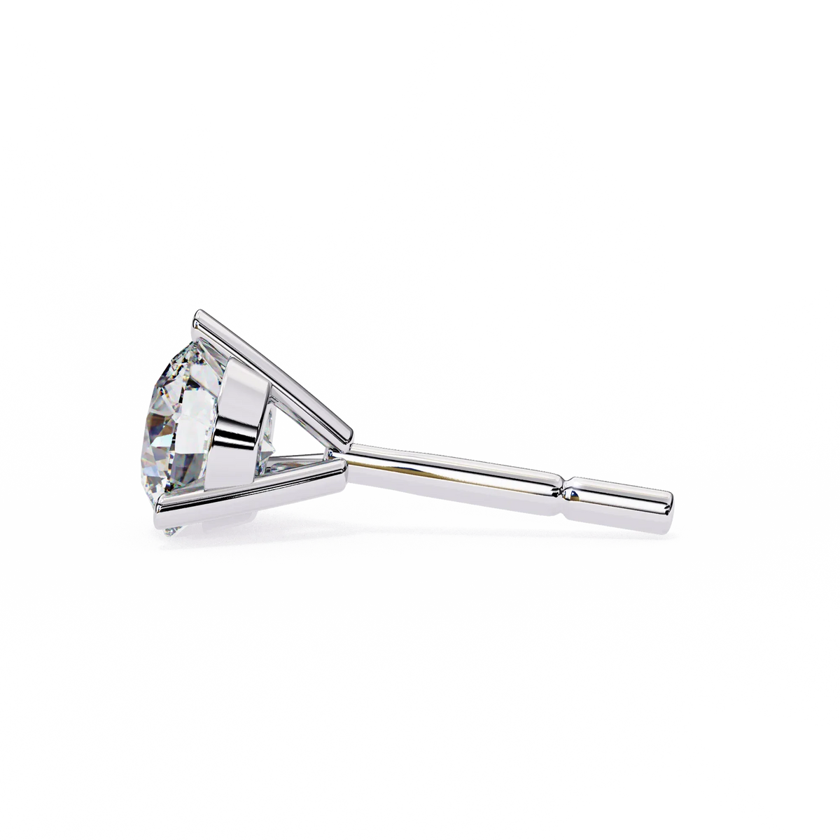 Pure Brilliance Round Lab Grown Diamond Earrings - Ophiratbf