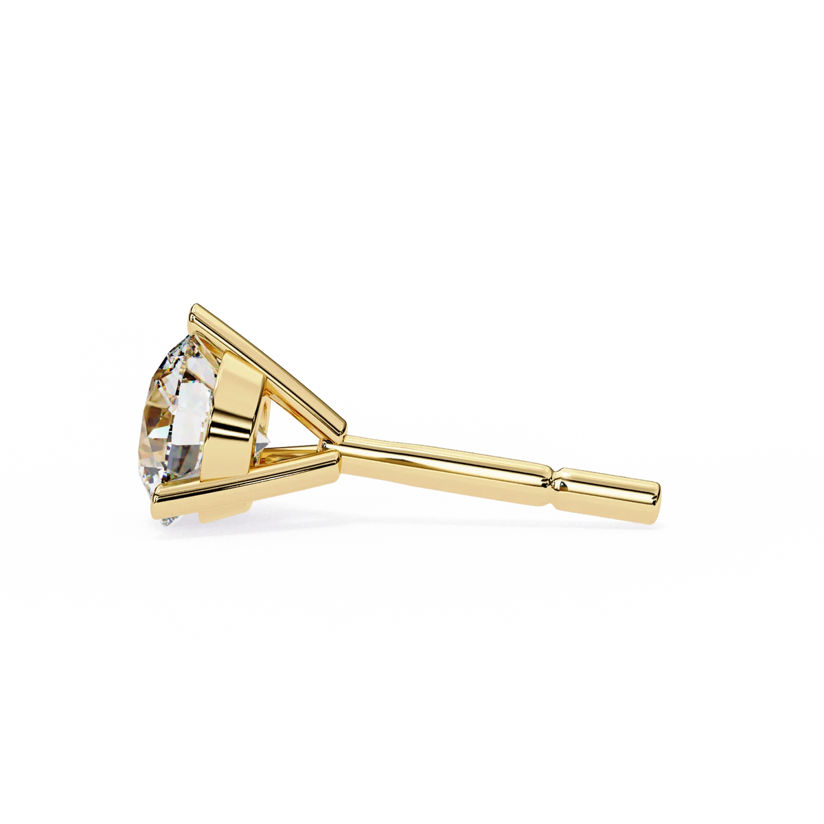 Pure Brilliance Round Lab Grown Diamond Earrings - Ophiratbf