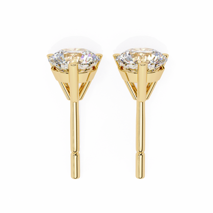 Pure Brilliance Round Lab Grown Diamond Earrings