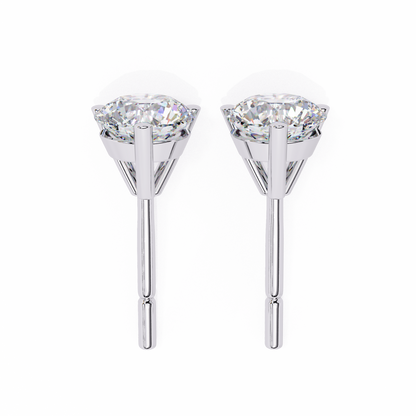 Pure Brilliance Round Lab Grown Diamond Earrings