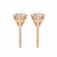 Pure Brilliance Round Lab Grown Diamond Earrings - Ophiratbf