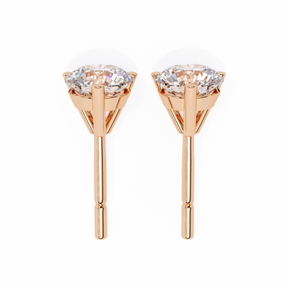 Pure Brilliance Round Lab Grown Diamond Earrings