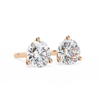 Pure Brilliance Round Lab Grown Diamond Earrings - Ophiratbf