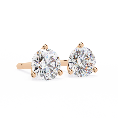 Pure Brilliance Round Lab Grown Diamond Earrings