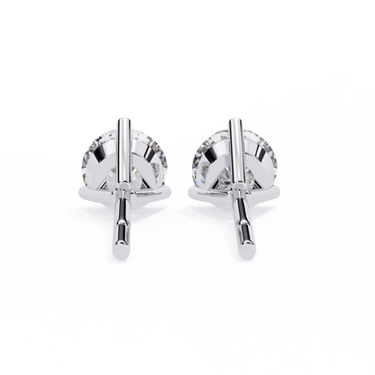 Pure Brilliance Round Lab Grown Diamond Earrings