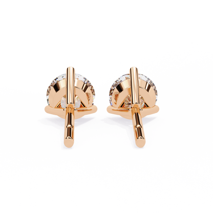 Pure Brilliance Round Lab Grown Diamond Earrings