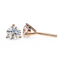Pure Brilliance Round Lab Grown Diamond Earrings - Ophiratbf