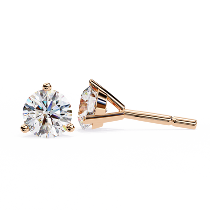 Pure Brilliance Round Lab Grown Diamond Earrings