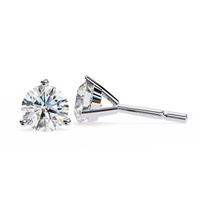 Pure Brilliance Round Lab Grown Diamond Earrings - Ophiratbf