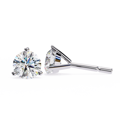 Pure Brilliance Round Lab Grown Diamond Earrings