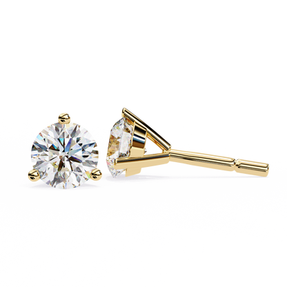 Pure Brilliance Round Lab Grown Diamond Earrings