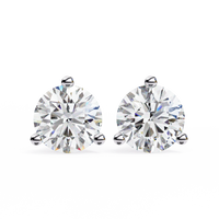 Pure Brilliance Round Lab Grown Diamond Earrings - Ophiratbf