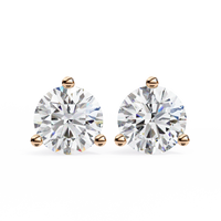 Pure Brilliance Round Lab Grown Diamond Earrings - Ophiratbf