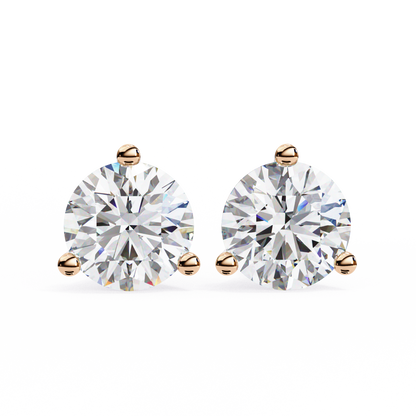 Pure Brilliance Round Lab Grown Diamond Earrings