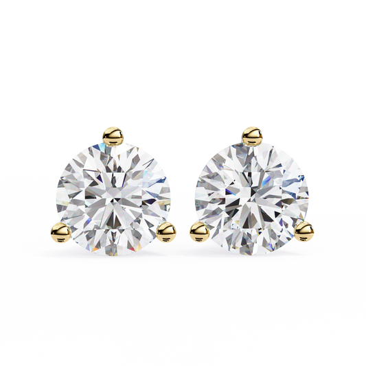 Pure Brilliance Round Lab Grown Diamond Earrings