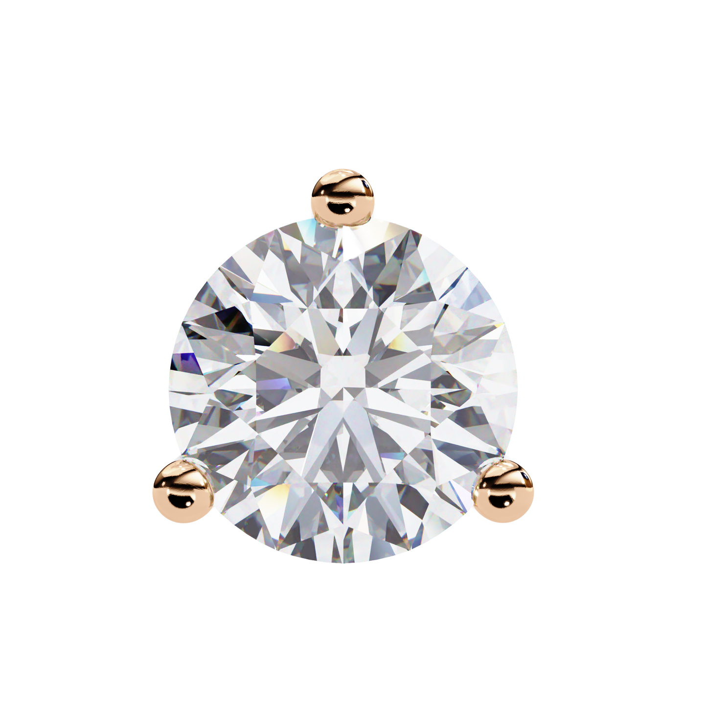 pure brilliance round lab grown diamond earrings