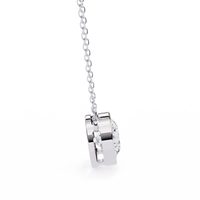 Aurora Bezel Solitaire Lab Grown Diamond Necklace - Ophiratbf