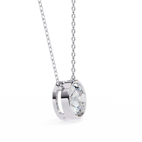 Aurora Bezel Solitaire Lab Grown Diamond Necklace - Ophiratbf