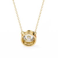 Aurora Bezel Solitaire Lab Grown Diamond Necklace - Ophiratbf