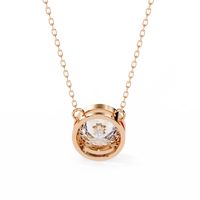 Aurora Bezel Solitaire Lab Grown Diamond Necklace - Ophiratbf