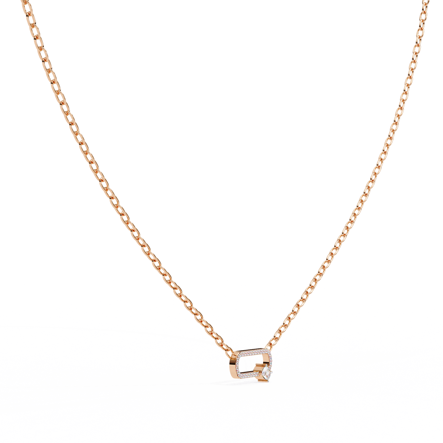 orbit charm lab grown diamond pendant