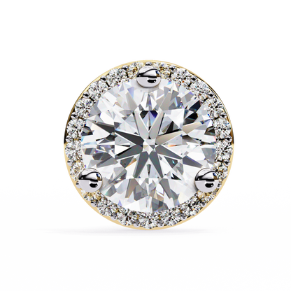 Eterna Classic Halo Lab Grown Diamond Studs