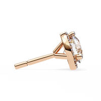 Eterna Classic Halo Lab Grown Diamond Studs - Ophiratbf