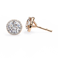 Eterna Classic Halo Lab Grown Diamond Studs - Ophiratbf