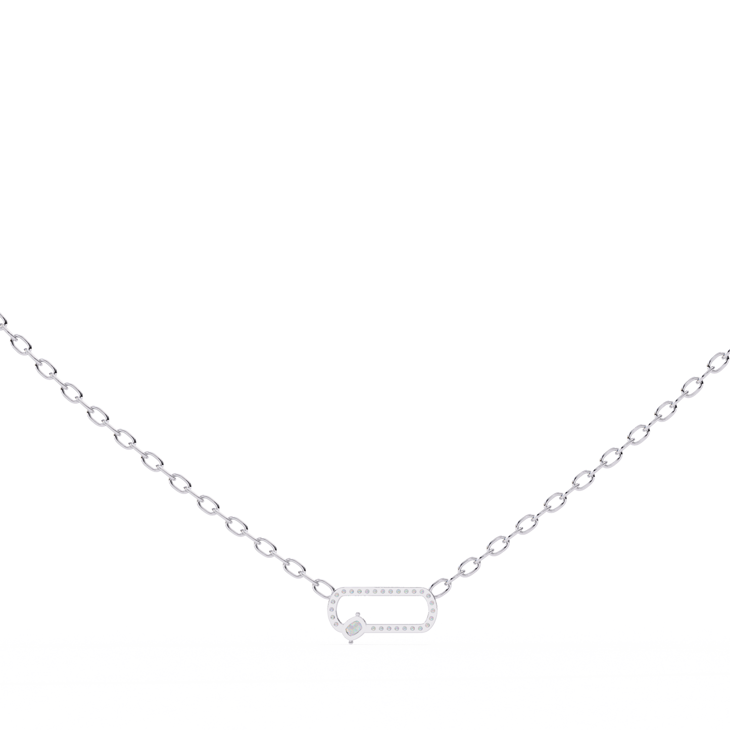 orbit charm lab grown diamond pendant