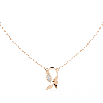 Flora Vine Lab Grown Diamond Pendant