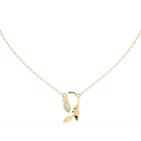 Flora Vine Lab Grown Diamond Pendant - Ophiratbf