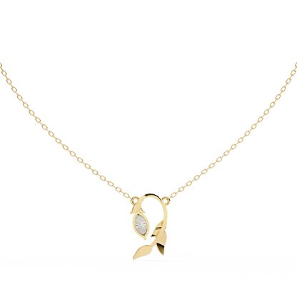 Flora Vine Lab Grown Diamond Pendant