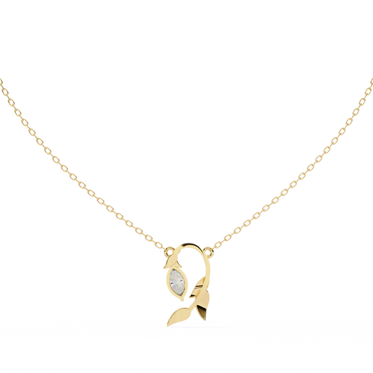 Flora Vine Lab Grown Diamond Pendant