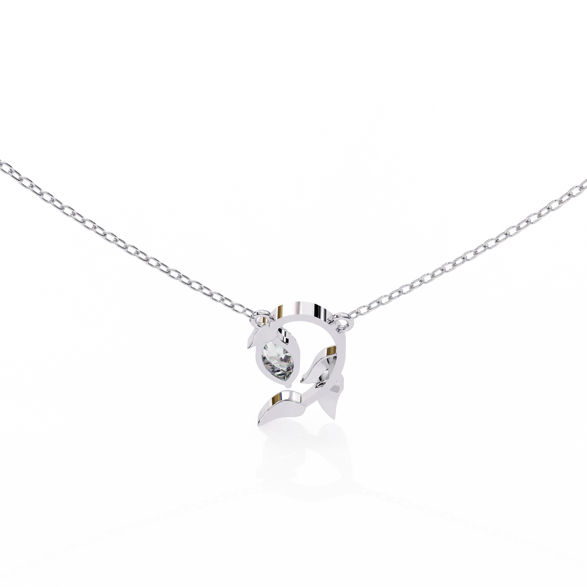 Flora Vine Lab Grown Diamond Pendant - Ophiratbf