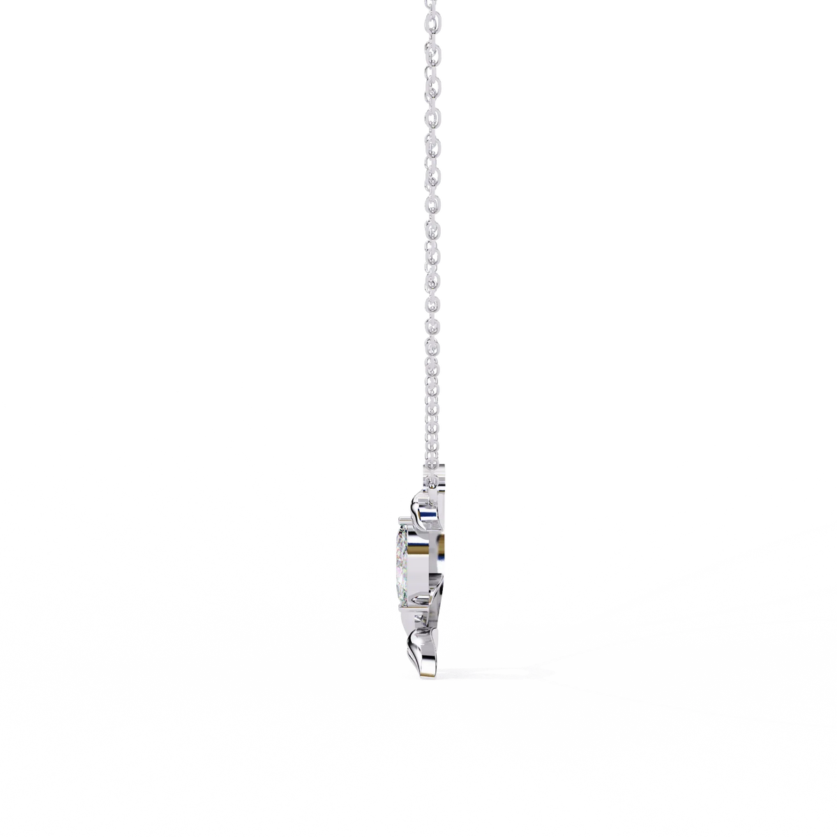 Flora Vine Lab Grown Diamond Pendant - Ophiratbf