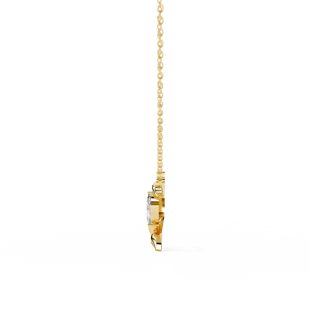 Flora Vine Lab Grown Diamond Pendant - Ophiratbf