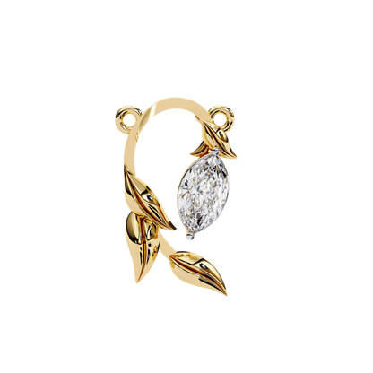 Flora Vine Lab Grown Diamond Pendant
